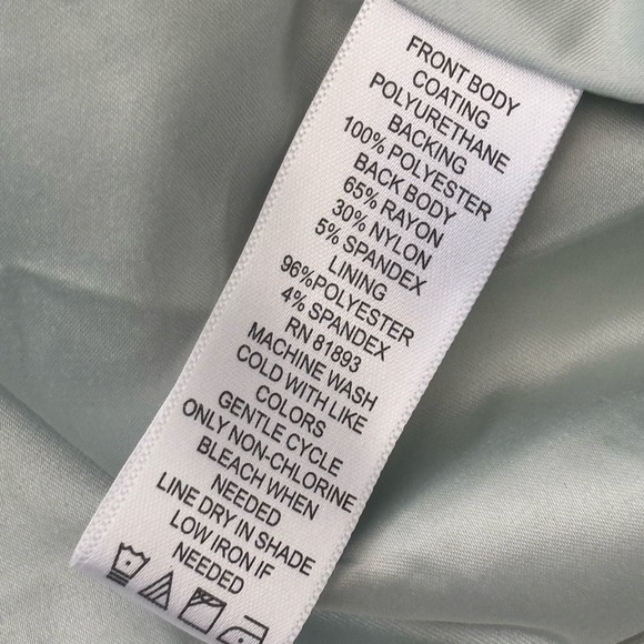 G.I.L.I. Black Mixed Media Sleeveless Top Faux Leather, Size 8 Chic Edgy Seafoam - Picture 4 of 6